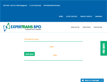 Tablet Screenshot of expertrans.com
